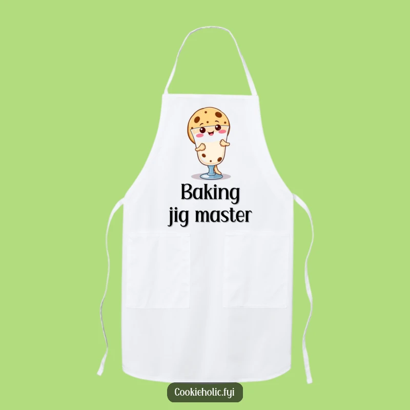 Funny Kawaii Cookie Baking Apron: Cheerful Kitchen Gift