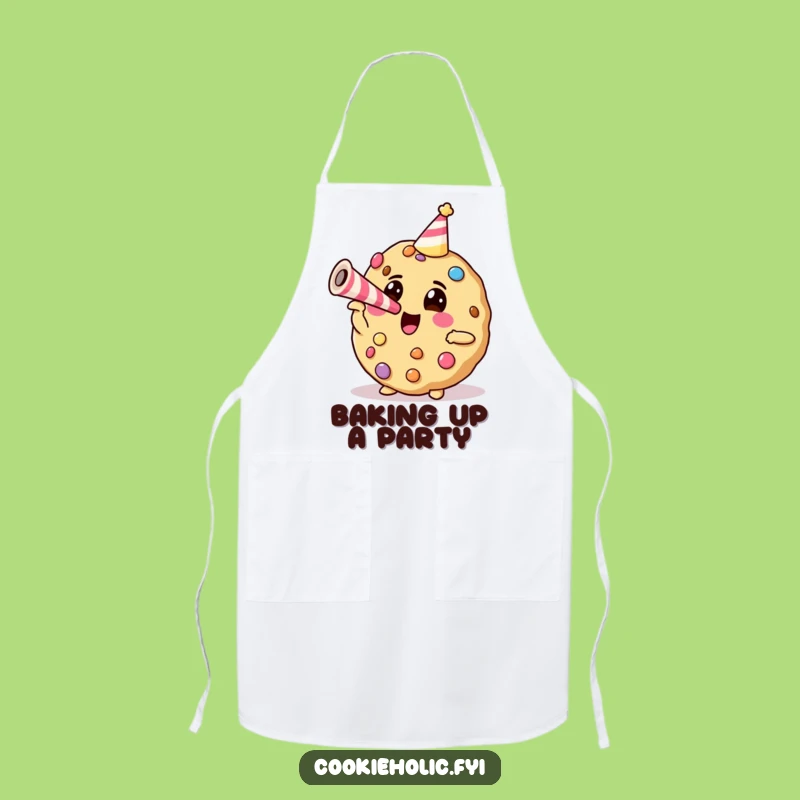 Funny Party Cookie Apron: Chef Cookie Blowing Horn, Hilarious Kitchen Gift