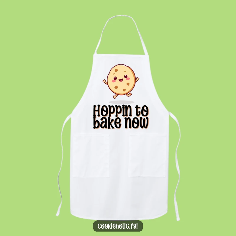 Funny Kawaii Cookie Hop Apron: Bake with Joy and Sweetness
