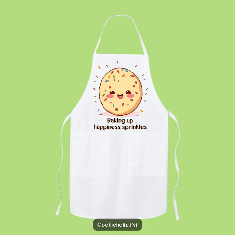 Funny Kawaii Cookie Sprinkle Apron: Chef Character Style, Perfect Funny Gift