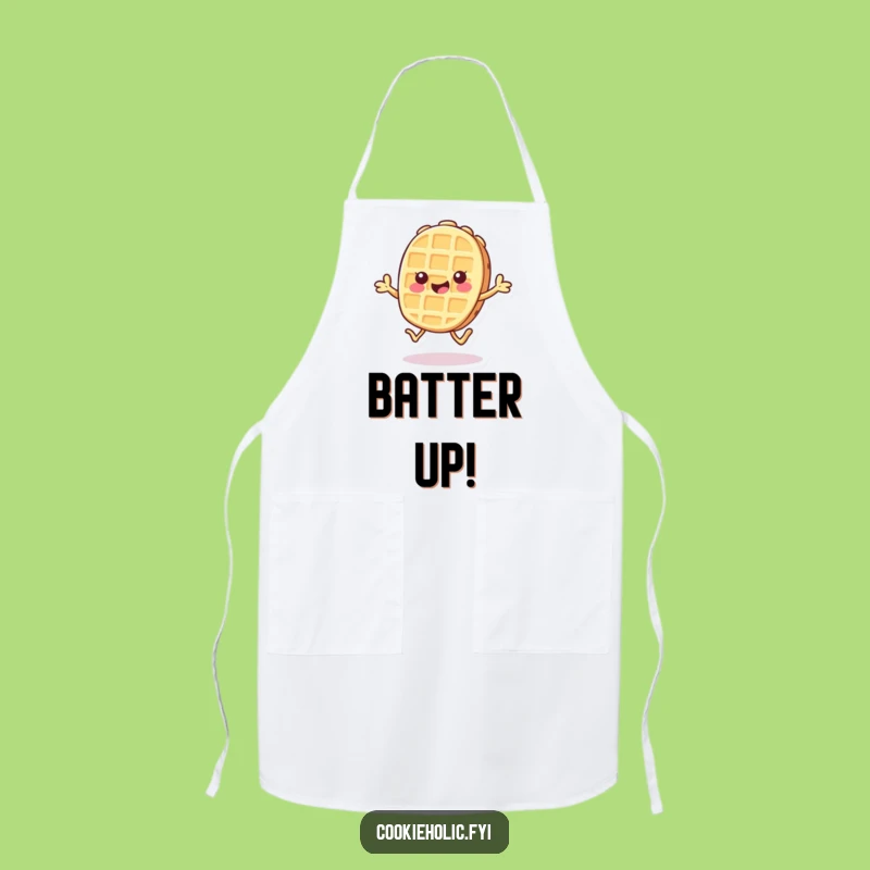 Funny Kawaii Waffle Apron: Baking Cookie, Perfect Gift for Cheerful Kitchen Fun!