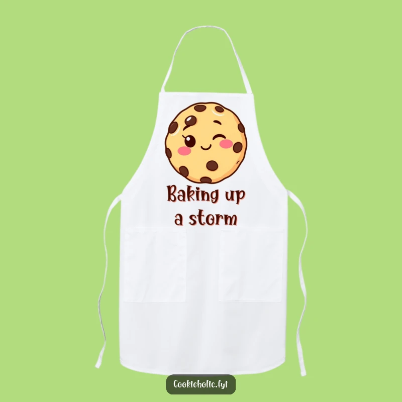 Funny Winking Cookie Apron - Cook & Bake with Humorous Charm