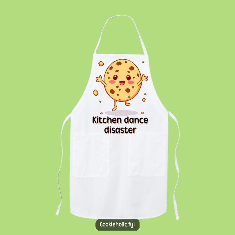 Funny Jigging Cookie Apron - Crumb Flying Chef Character Wear, Humorous Gift