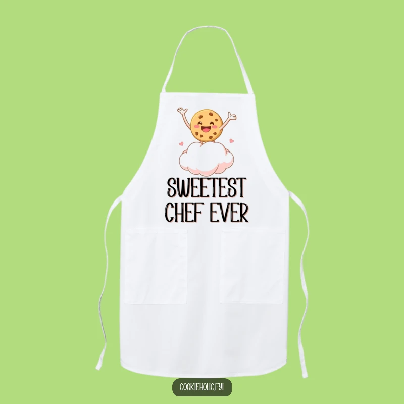 Funny Marshmallow Cloud Cookie Apron: Cook With Joyful Flair, Perfect Gift