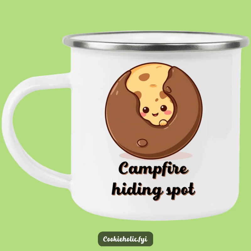 Adventure Funny Shy Cookie Chip Camping Mug - Gift for Outdoorsy Shy Fans