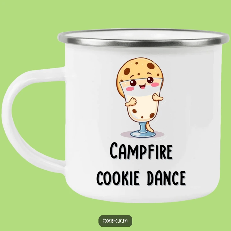 Funny Kawaii Cookie Dance Camping Mug: Outdoor Treat Gift