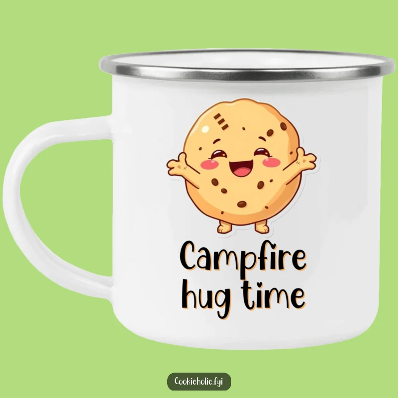 Funny Hugging Cookie Camping Mug - Share Warmth on the Trail
