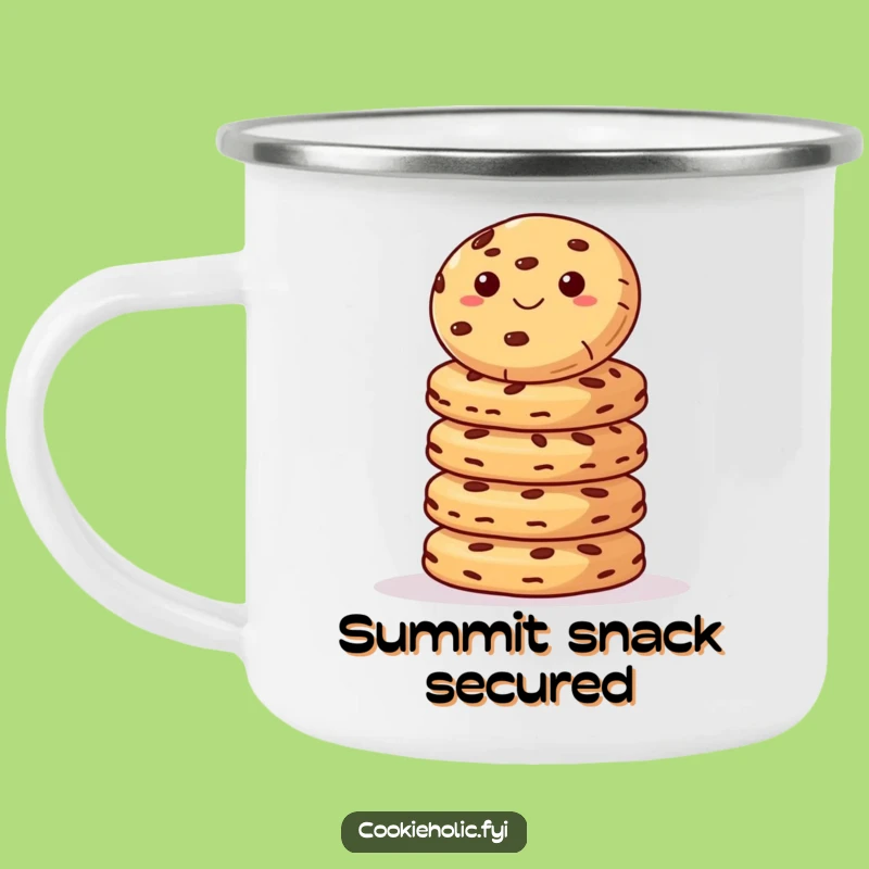 Funny Cookie Balance Camping Mug: Enjoy Hot Drinks with Hilarious Outdoor Humor, Perfect Funny Gift