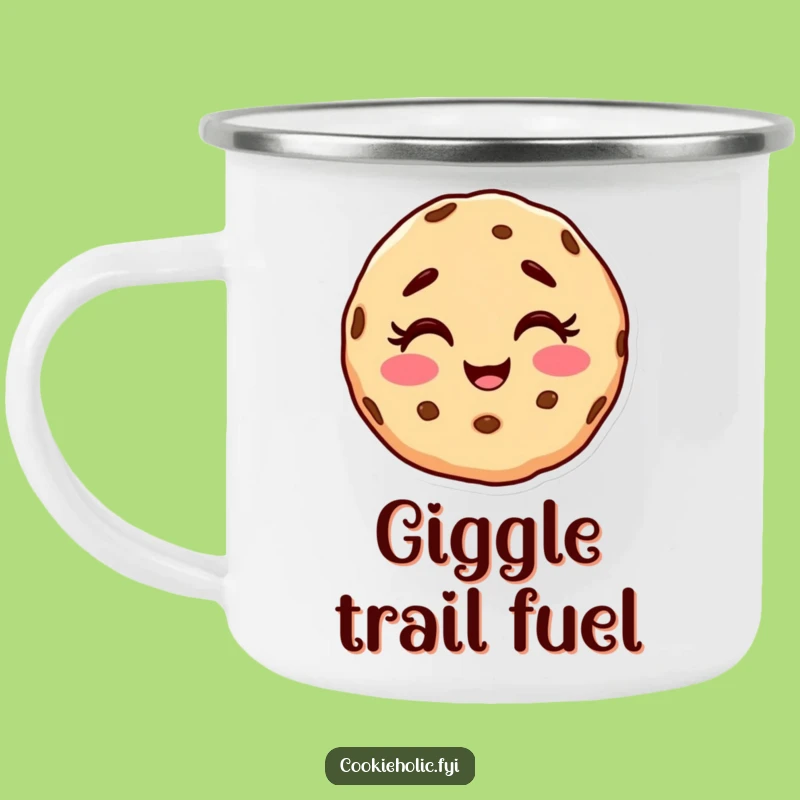 Funny Cookie Character Camping Mug - Giggle-Filled Adventures Gift