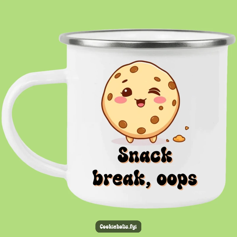 Funny Kawaii Cookie Crumbs Camping Mug: Outdoor Snack Gift