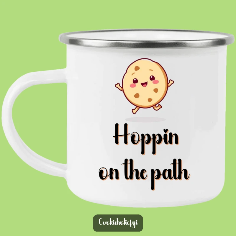 Funny Kawaii Cookie Hop Camping Mug: Happy Sips on Your Outdoor Adventures