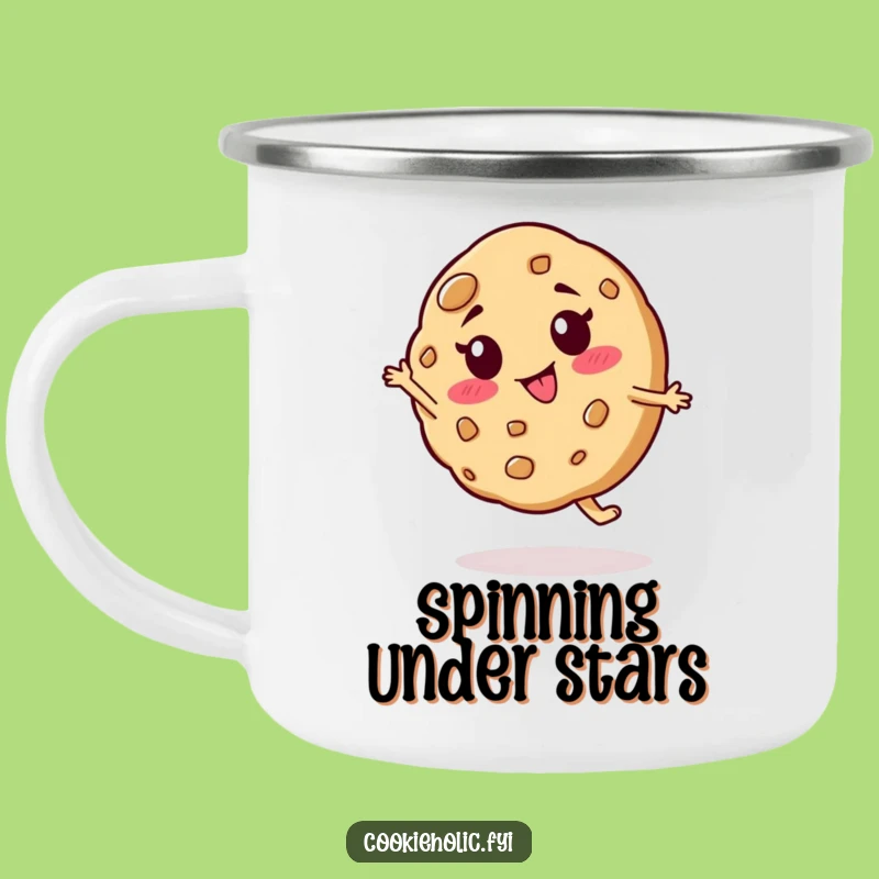 Funny Silly Spin Cookie Camping Mug - Your Fun Companion Outdoors