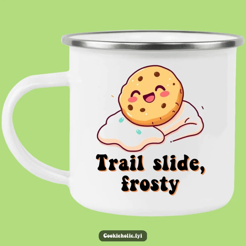 Funny Cookie Frosting Slide Camping Mug: Sweet Thrills Outdoors