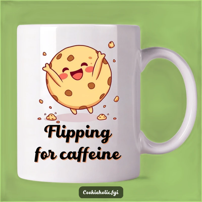 Funny Cookie Acrobat Mug: Happy Cookie Somersault, Perfect Funny Gift for Sweet Celebrations