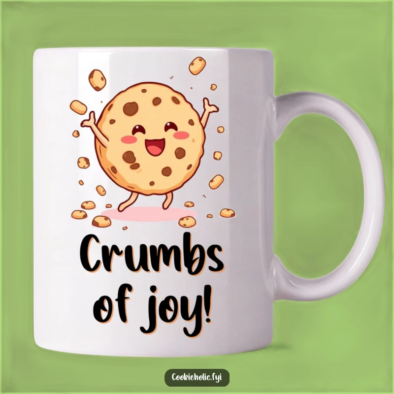 Funny Dancing Cookie Mug: A Joyful Treat Spreading Crumbs, Perfect Fun Gift