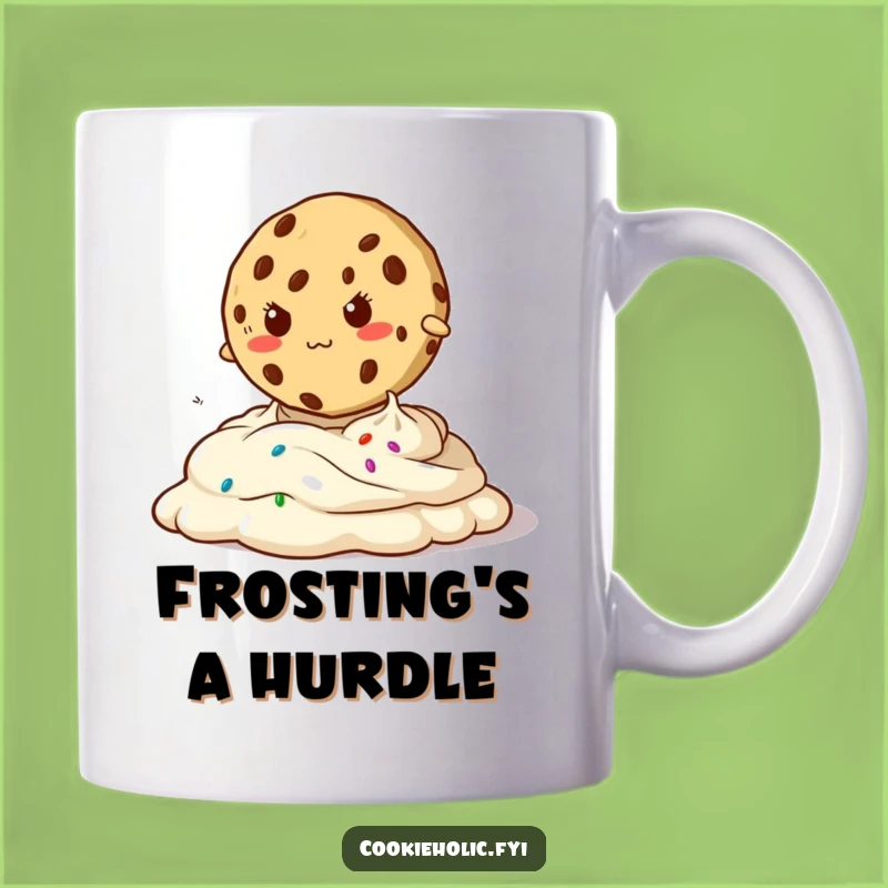 Funny Determined Cookie Frosting Jump Mug - A Hilarious Gift for Go-Getters