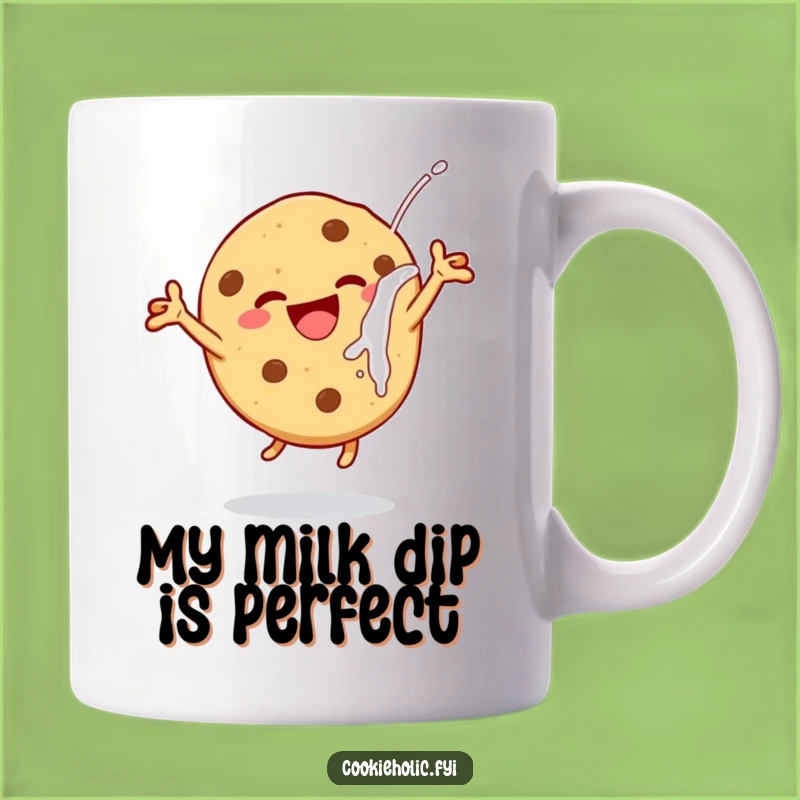 Funny Dunking Cookie Mug - Delightful Leap & Milk Sip Gift for Cookie Fans