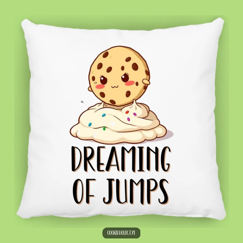 Funny Determined Cookie Pillow - Cozy Motivation for Your Space