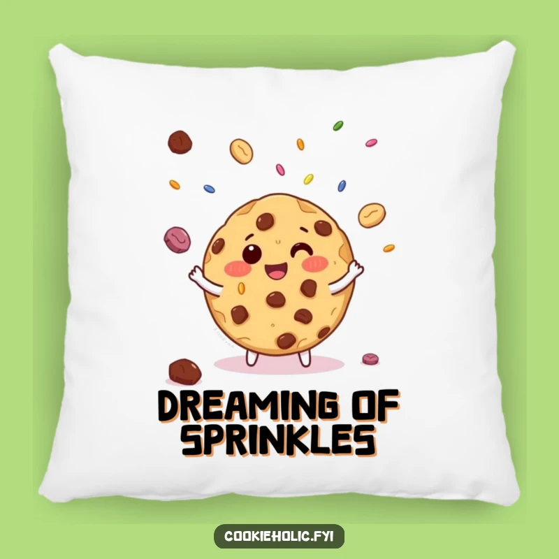 Funny Cookie Sprinkle Pillow - Cozy Fun, Sweet Comfort