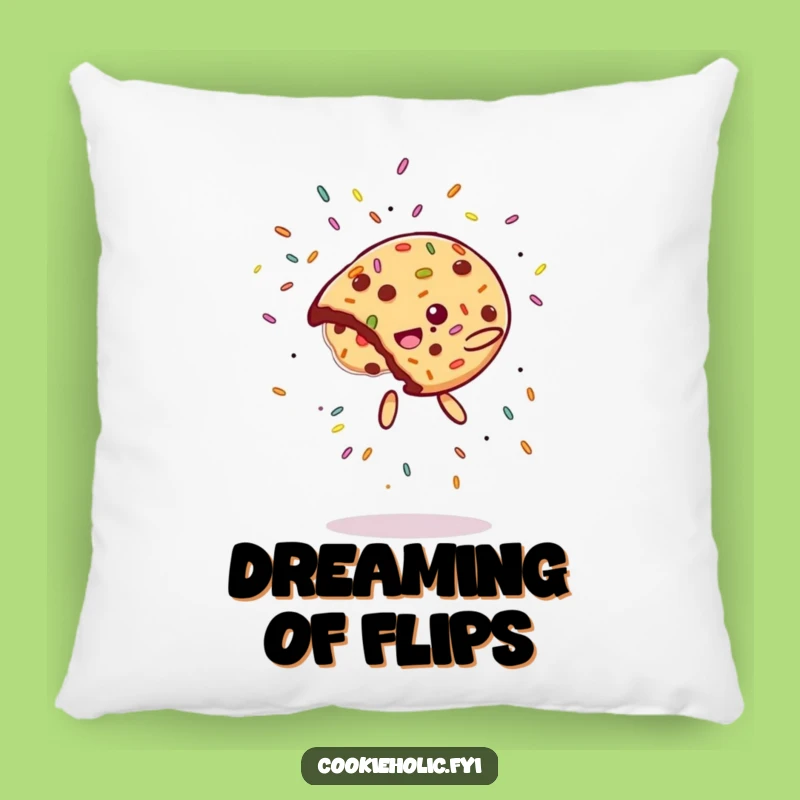 Funny Cookie Flip Pillow: Cozy Up with Hilarious Acrobatics, Perfect Funny Accent Pillow