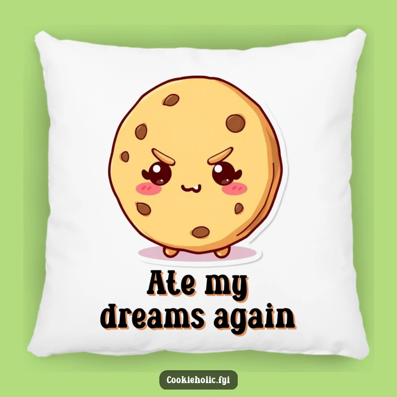 Funny Kawaii Cookie Bite Pillow: Cozy Mischievous Character Comfort, Sweet Funny Gift