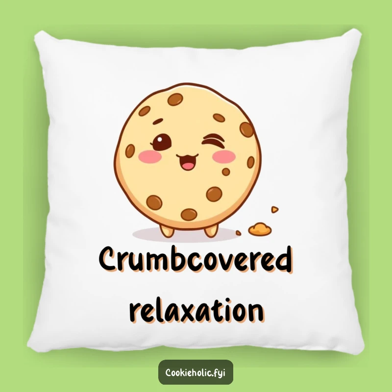 Funny Kawaii Cookie Crumbs Pillow: Cozy Giggling Gift
