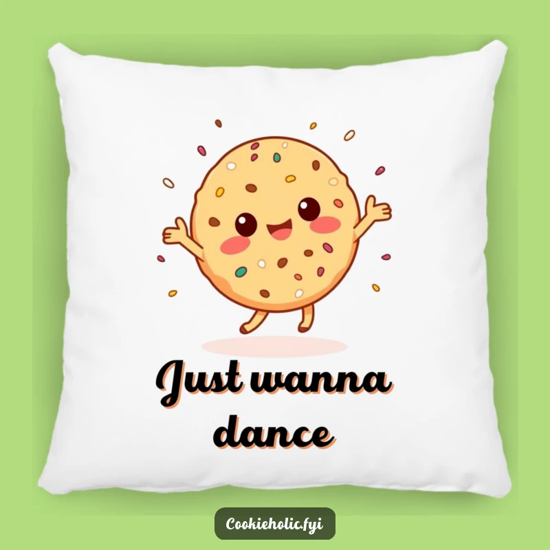 Funny Kawaii Cookie Dance Pillow: Cozy Character Sprinkling Comfort, Sweet Gift!