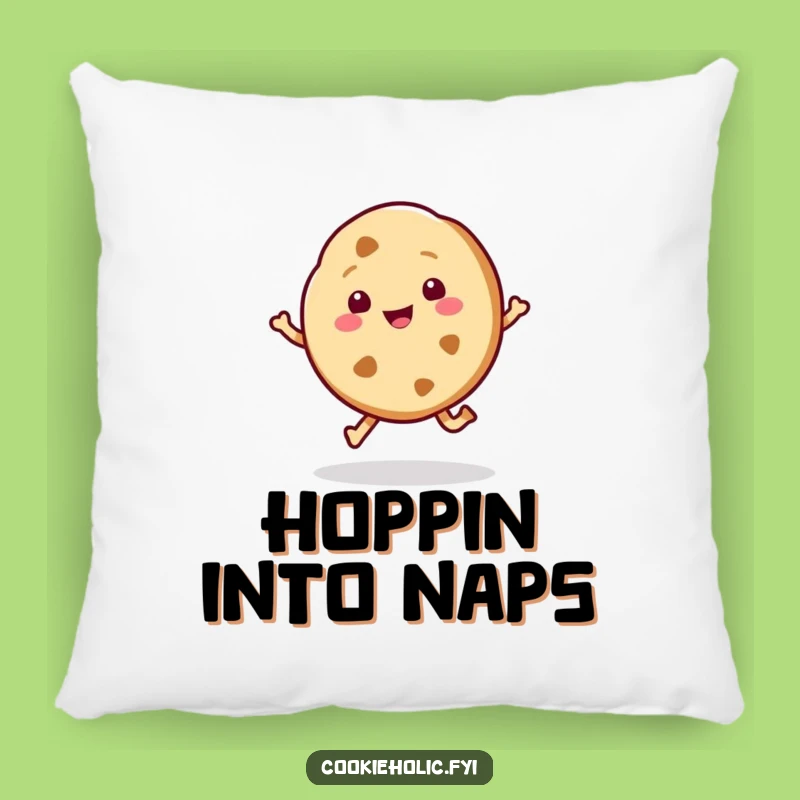 Funny Kawaii Cookie Hop Pillow: Cozy Comfort with a Happy, Sweet Touch