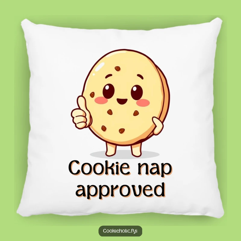 Funny Kawaii Cookie Thumbs-Up Pillow: Cozy Approval Gift