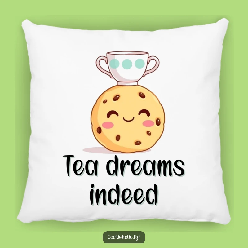 Comfy Funny Cookie Teacup Pillow - Cozy Gift for Sweet Dreamers