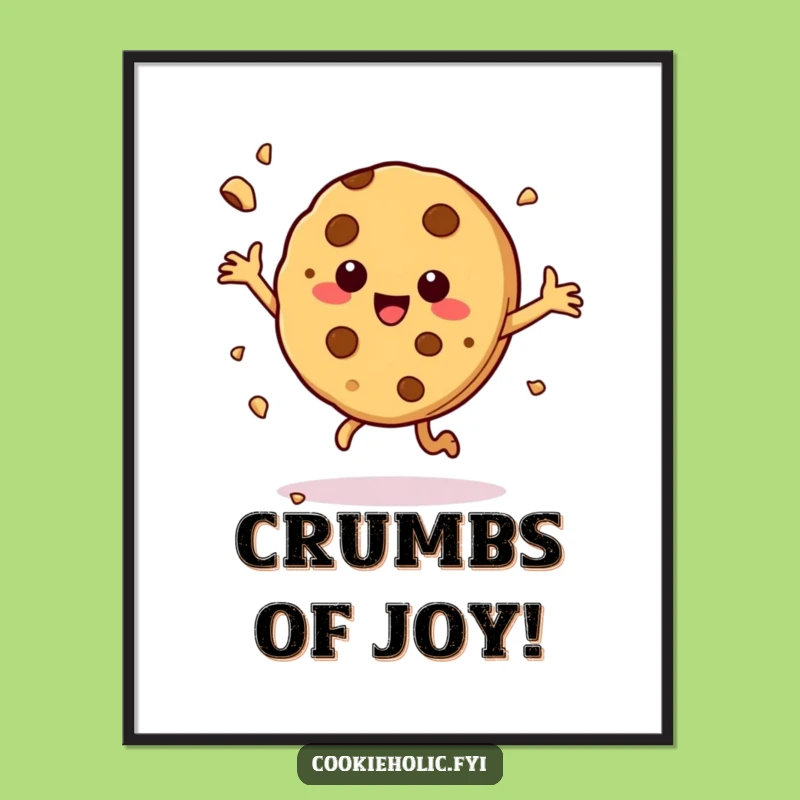 Funny Cookie Dance Digital Art: Instant Joyful Decor, Perfect Funny Gift!