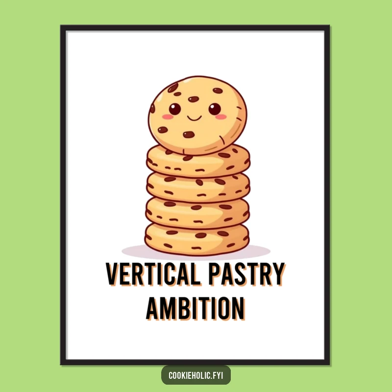 Funny Cookie Balancing Act Digital Print: Hilarious Dessert Art for Instant Humor, Perfect Funny Gift