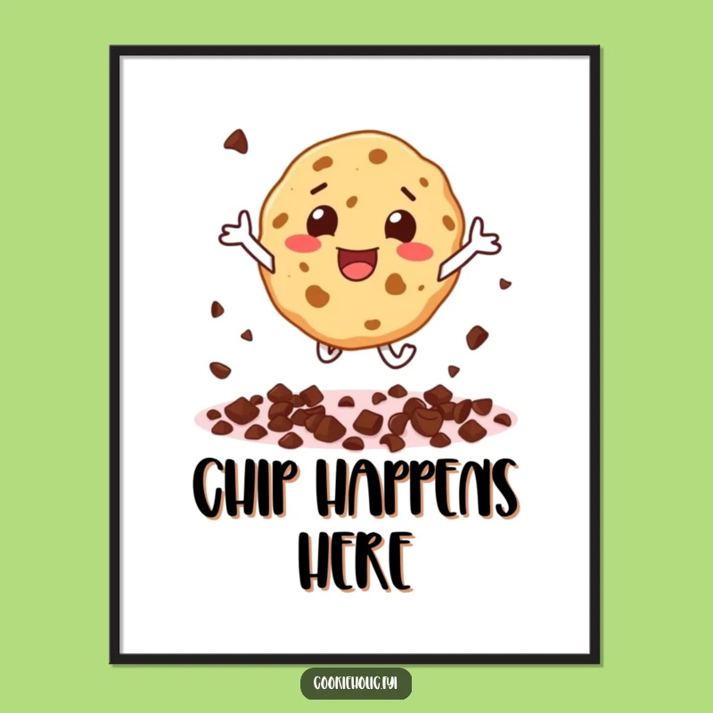 Funny Cookie Character Art - Instant Joyful Download Gift
