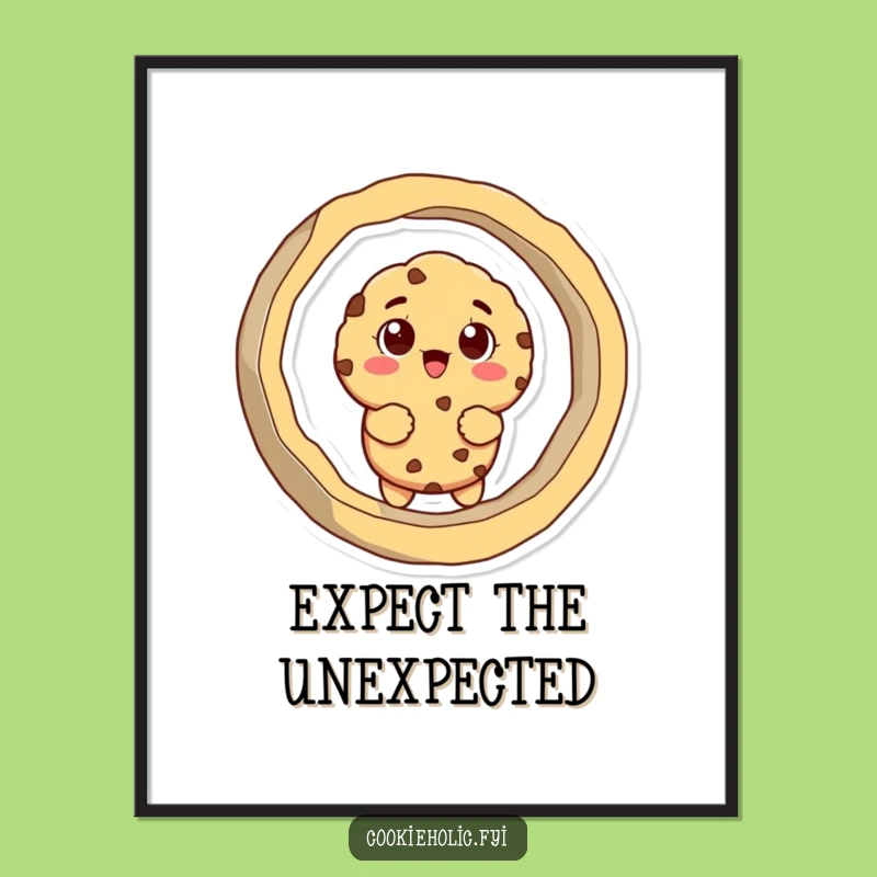 Funny Cookie Cutter Stuck Digital Art: Instant Baking Humor For Your Space, Perfect Gift