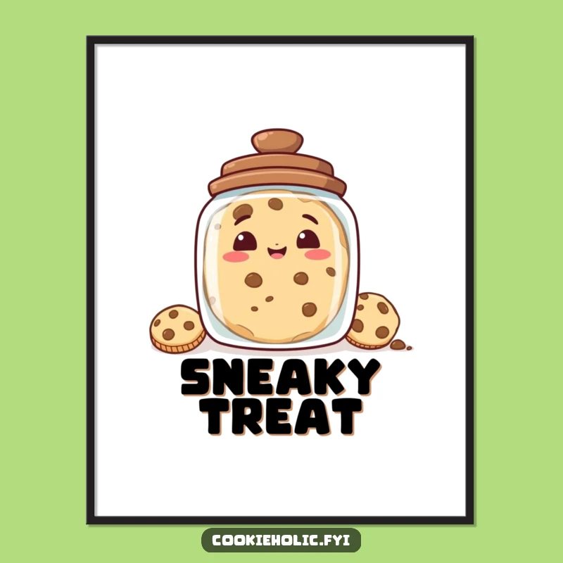Funny Mischievous Cookie Digital Art - Instant Laughs for Your Walls