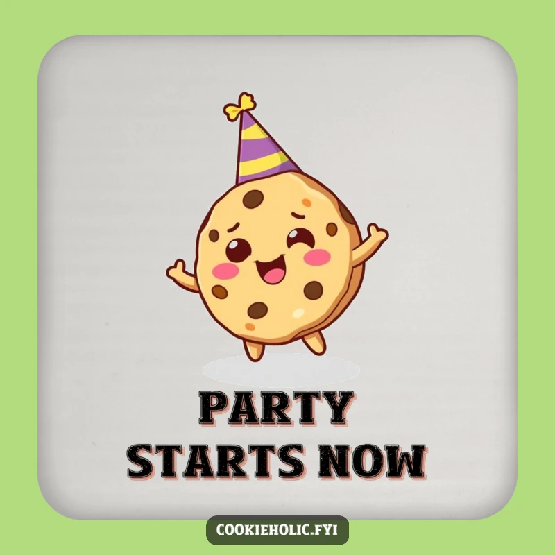 Funny Cookie Character Coaster - Protect Surfaces with Party Charm