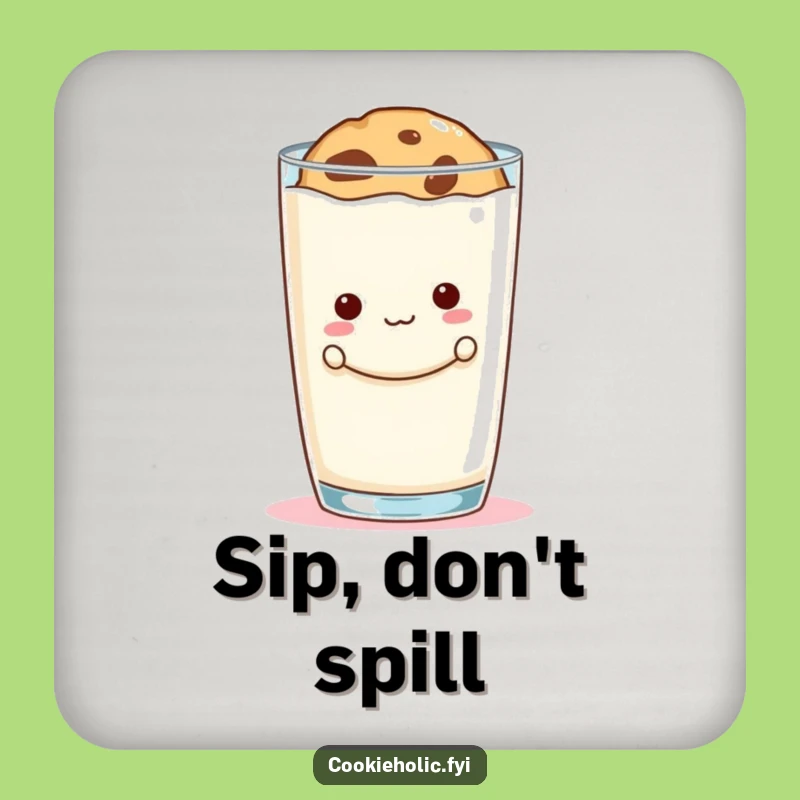 Funny Cookie Peek Coaster: Protect Surfaces with Mischief, Great Gift