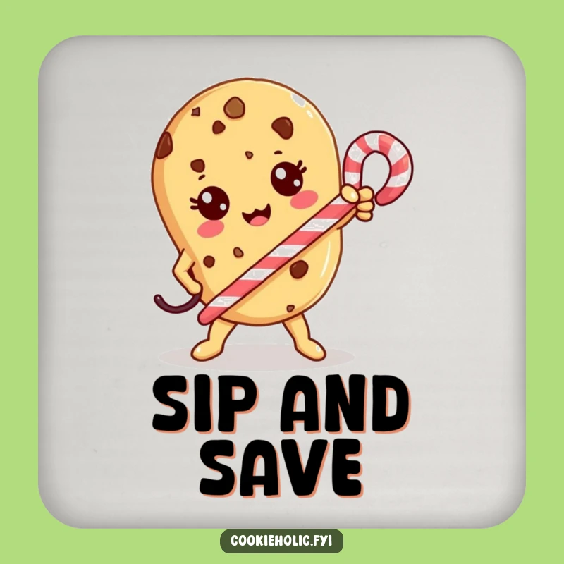 Funny Kawaii Cookie Hero Coaster: Protecting Tables, Brave Host Gift!