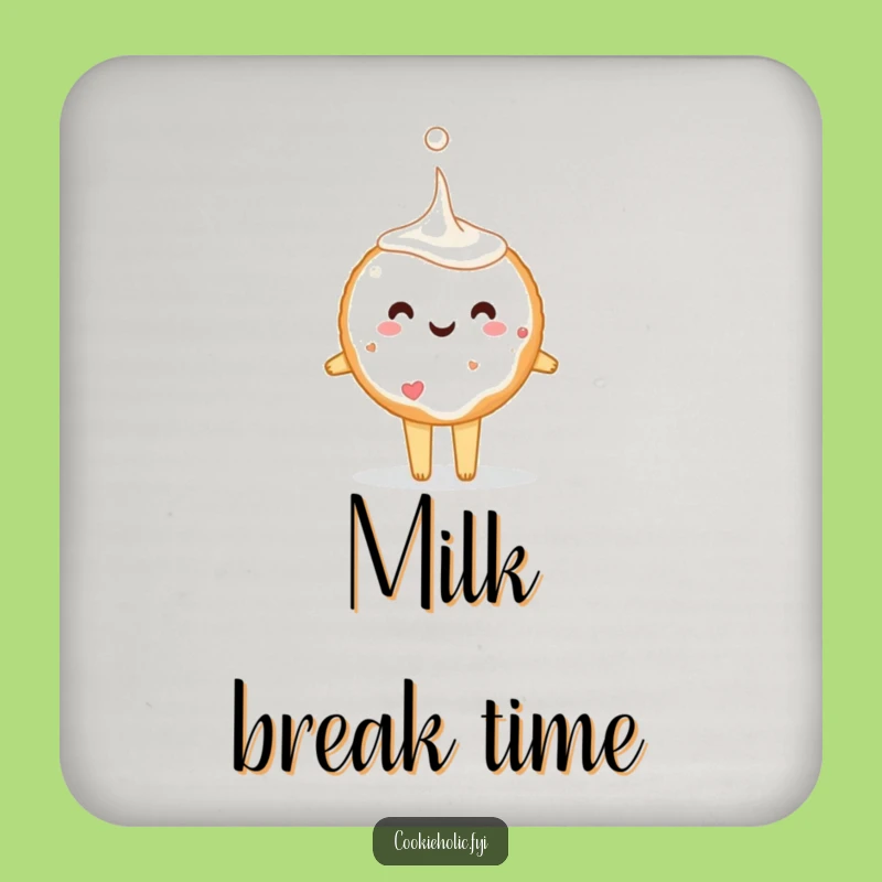 Funny Table Protector Sugar Cookie Milk Coaster: A Hilarious Drink Gift