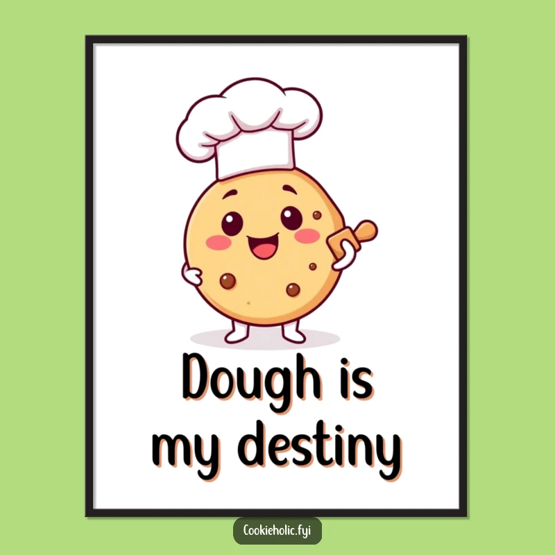 Funny Poster: Cookie Creator - Unique Funny Gift for Kitchen Decor