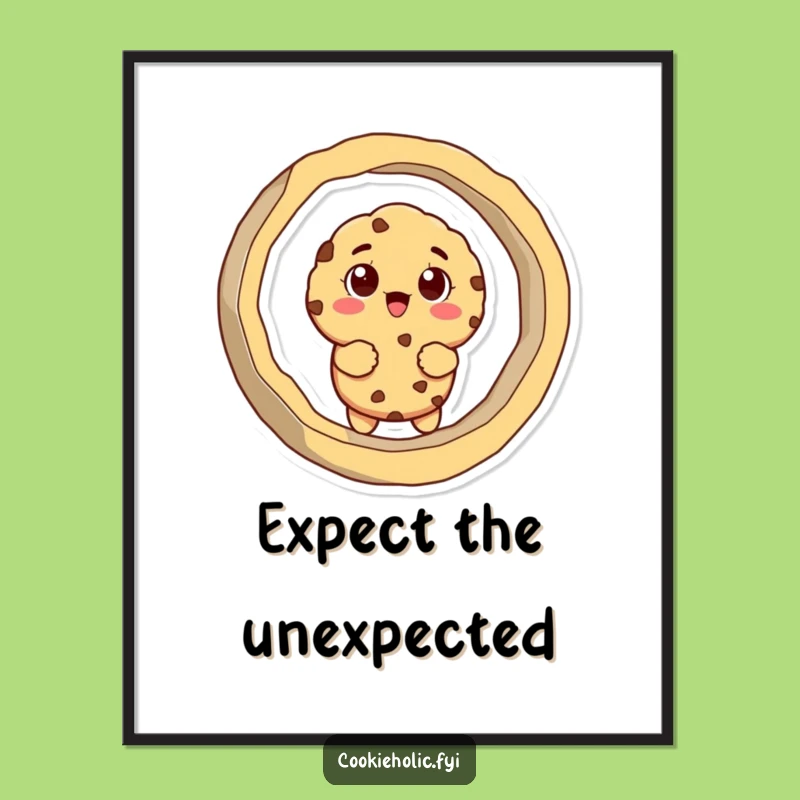 Funny Cookie Cutter Stuck Poster: Decorate With Hilarious Baking Art, Perfect Gift