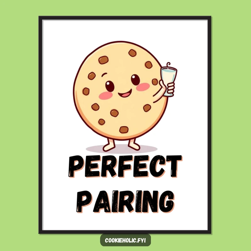 Funny Cookie Dancing Poster: Happy Character Art, Perfect Humorous Wall Decor Gift