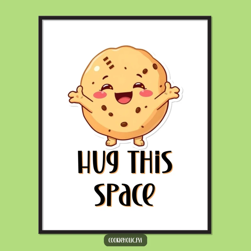 Funny Hugging Cookie Poster - Spread Joy with Wall Art
