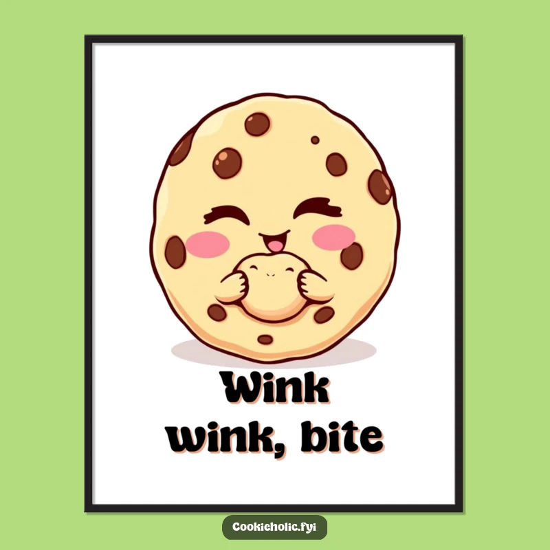 Funny Cookie Character Poster - Tempting Art for Your Walls