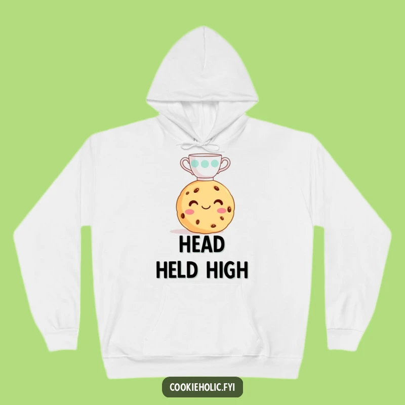 Cozy Funny Cookie Teacup Hoodie - Warm Gift for Sweet Personalities