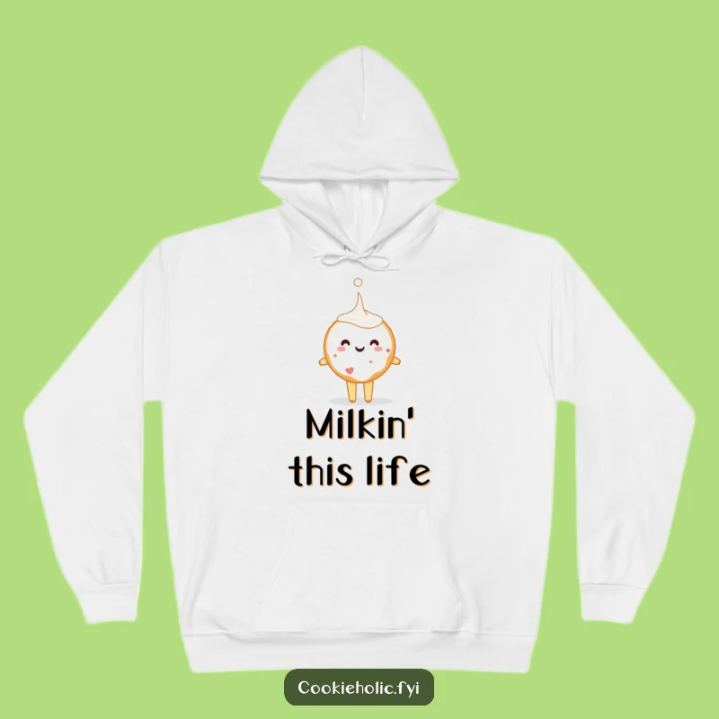 Cozy Funny Sugar Cookie Milk Hug Hoodie: Warm and Hilarious Treat Gift