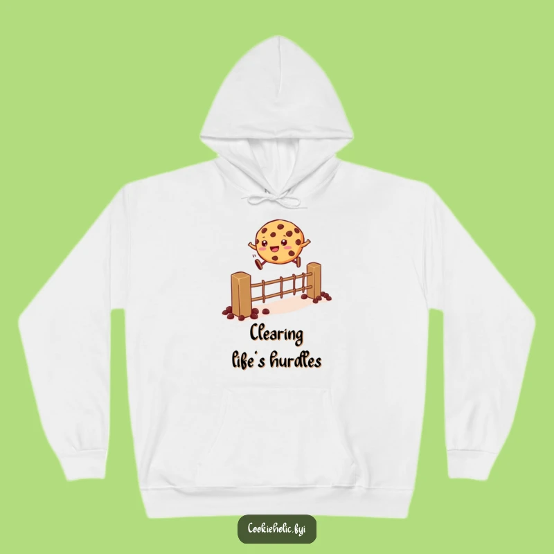 Funny Cookie Jump Hoodie: Cozy Up with Hilarious Dessert Action, Ideal Funny Gift for Cold Days