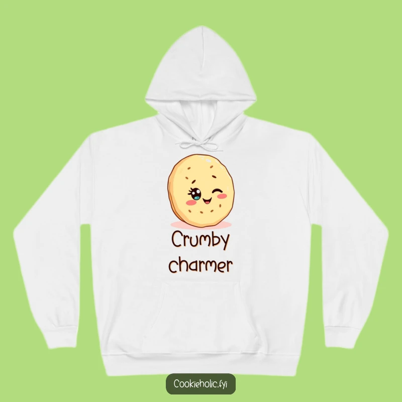 Funny Kawaii Cookie Hoodie: Cozy Winking Shortbread, Perfect Gift for Sweet Humor Lovers!