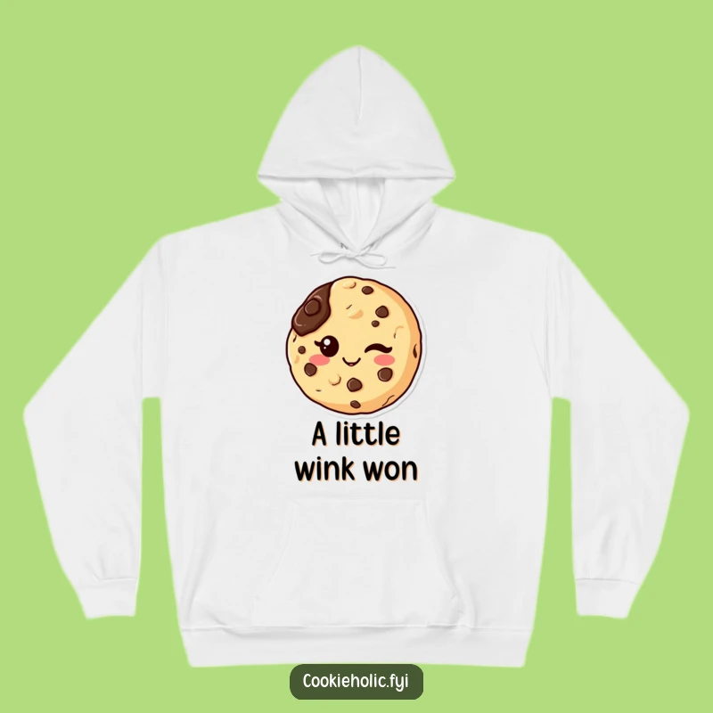 Funny Kawaii Cookie Wink Hoodie: Cozy Up with Cheeky Chocolate Charm