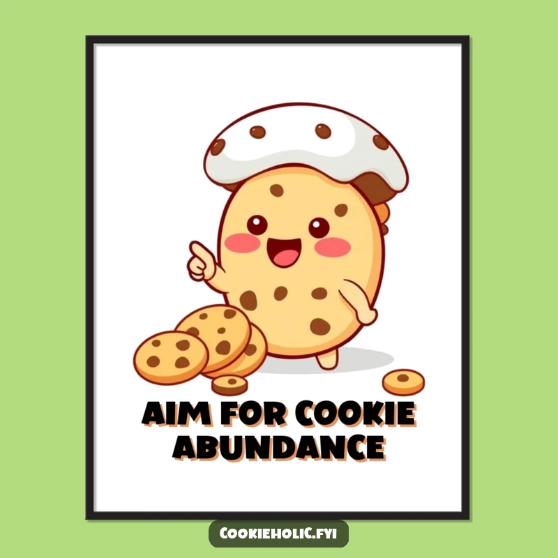 Free Printable Wall Art: Kawaii Cookie Seeks Sweetness - Funny Decor